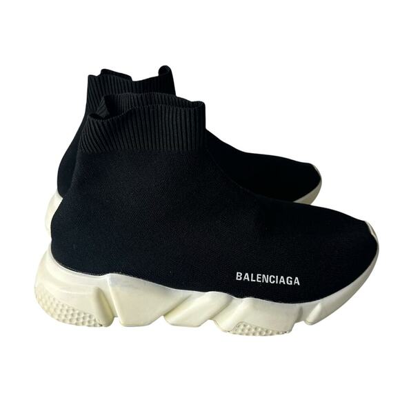 Balenciaga Speed Sneaker Black Size 8 - Picture 3 of 8